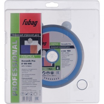 Алмазный отрезной диск FUBAG Keramik Pro D180 Алмазный отрезной диск FUBAG Keramik Pro D180