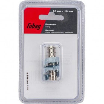 Переходник елочка - елочка FUBAG 180392 B (10 мм; два обжимных кольца 15Х18 мм; блистер)