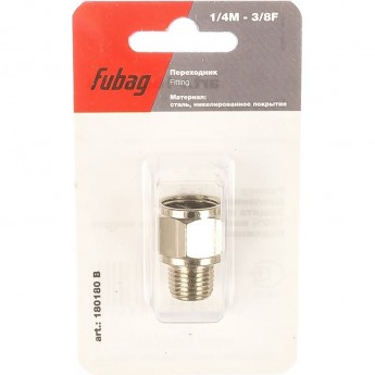 Переходник FUBAG 180180 B (1/4"M — 3/8"F; блистер) Переходник FUBAG 180180 B (1/4"M — 3/8"F; блистер)