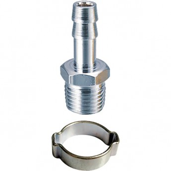 Переходник FUBAG 1/4"М на елочку 10мм с обжимным кольцом 10x15мм Переходник FUBAG 1/4"М на елочку 10мм с обжимным кольцом 10x15мм