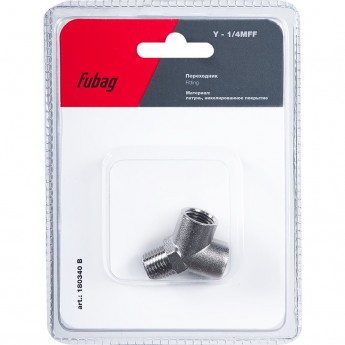Переходник FUBAG Y - 1/4"MFF_блистер 1 шт Переходник FUBAG Y - 1/4"MFF_блистер 1 шт