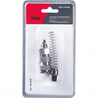 Разъемное соединение рапид (муфта) FUBAG_пружинка для шланга 6.5x10мм_блистер 1 шт Разъемное соединение рапид (муфта) FUBAG_пружинка для шланга 6.5x10мм_блистер 1 шт