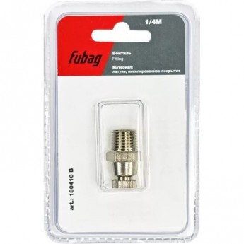 Вентиль FUBAG 1/4"М_блистер 1 шт Вентиль FUBAG 1/4"М_блистер 1 шт
